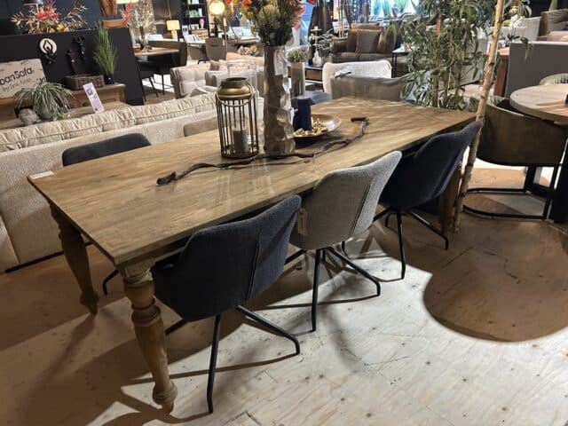 SHOWMODEL Tower Living set van 6 stuks eetkamerstoelen Ortana