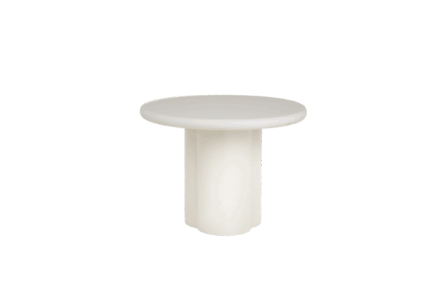 Tower Living bijzettafel Melzo 60x60x45 cm rond wit