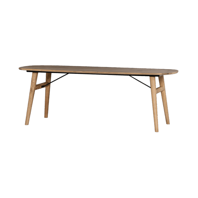 Tower Living eettafel Aura deens ovaal 160x90x76 cm naturel acacia