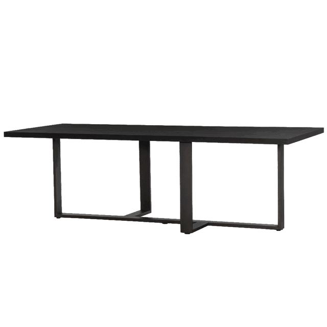 Tower Living eettafel Mincio 240x100x77 cm donkerbruin eiken