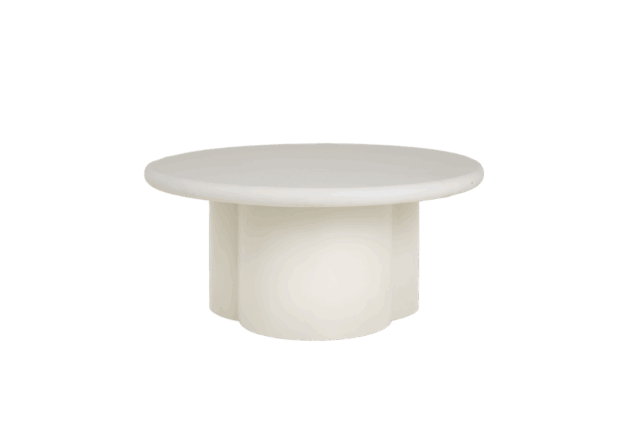 Tower Living salontafel Melzo 90x90x40 cm rond wit