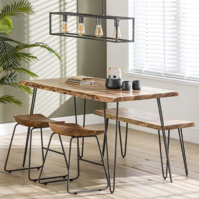 Zijlstra Eettafel Edge 130cm Massief Acacia