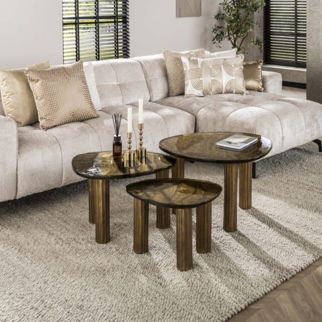 Zijlstra Salontafel Eclipse M Antiek Goud