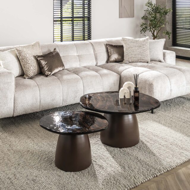 Zijlstra Salontafel Eclipse Set Van 2 Antiek Koper