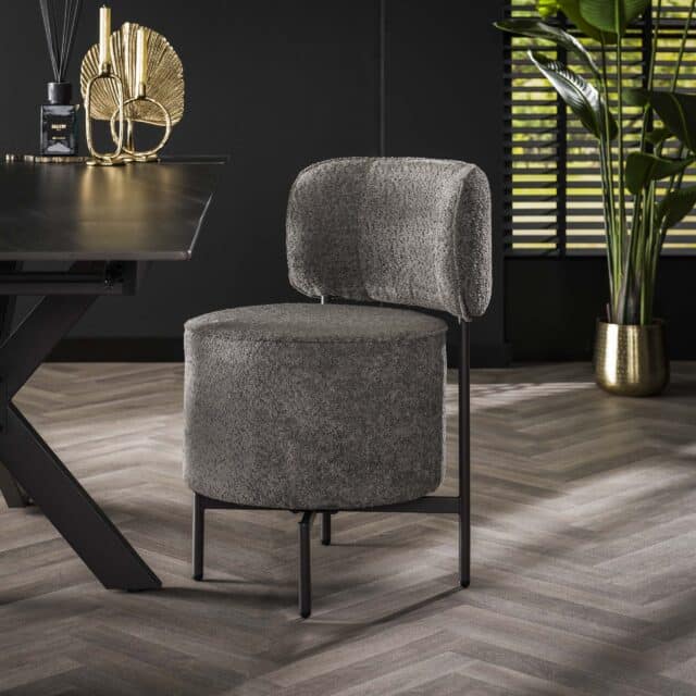 Zijlstra Stoel Cocktail Draaibaar Verpakt Per 2 Boucl Grijs