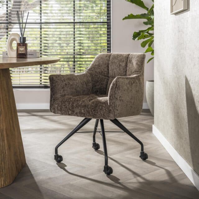 Zijlstra Armstoel Raster Wieltjes Verpakt Per 2 Hoven Taupe