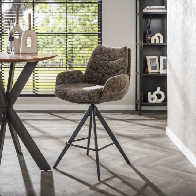 Zijlstra Barstoel Lounge Draaibaar Verpakt Per 2 Hoven Taupe