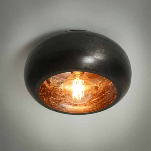 Zijlstra Plafondlamp Sky 1 Lichts 34cm Zwart Nikkel
