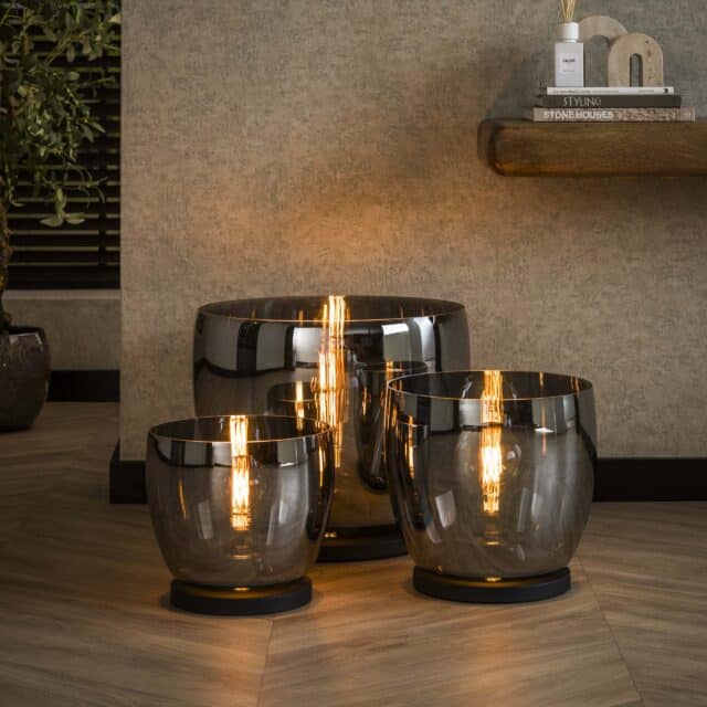 Zijlstra Vloerlamp Up L 1 Lichts Smoke Grey Glas