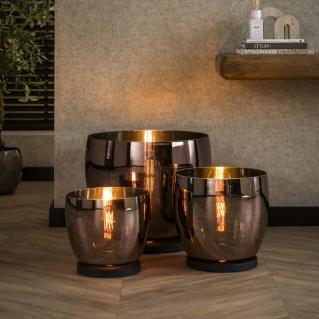 Zijlstra Vloerlamp Up Xxl 1 Lichts Koper Glas