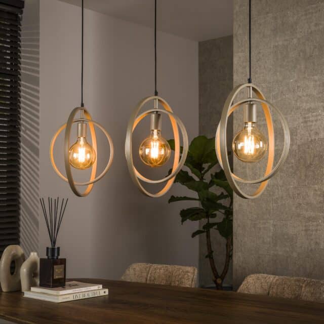Zijlstra Hanglamp Turn Around 3 Lichts Beige