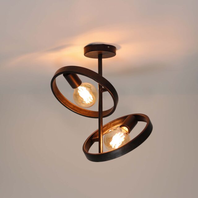 Zijlstra Plafondlamp Hover 2 Lichts Charcoal
