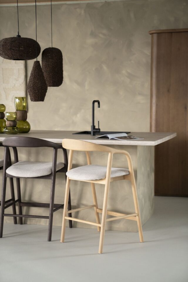 Eleonora barstoel Rayven naturel