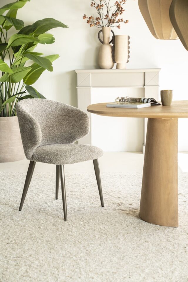 Eleonora eetkamerstoel Mateo taupe