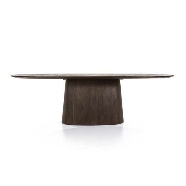Eleonora eettafel Aron ovaal 250x110x76 cm mangohout bruin