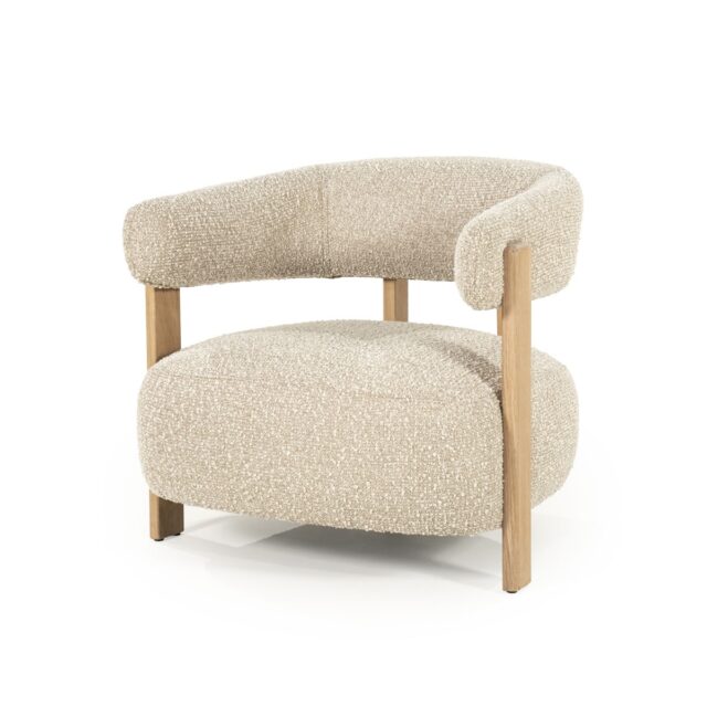 Eleonora fauteuil Lola met arm taupe
