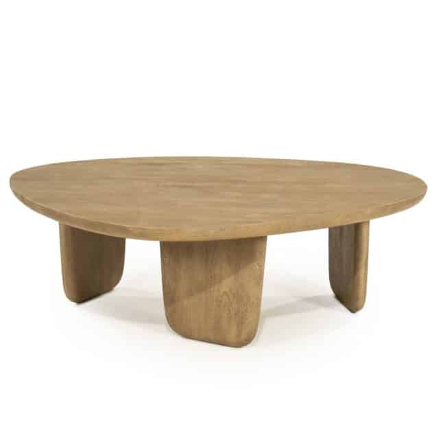 Eleonora salontafel Maud 100x85x31,5 cm mangohout naturel