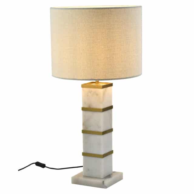 Richmond Interiors tafellamp 40x40x79,5 cm Celinae marmer