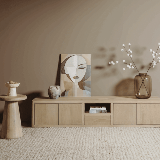 Tower Living bijzettafel Asti 40x40x55 cm rond mangohout naturel