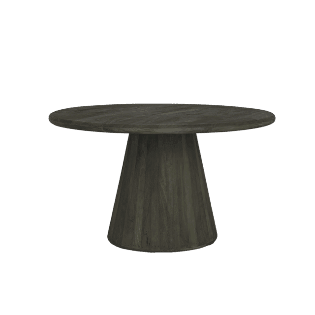 Tower Living eettafel Asti 150 cm rond mangohout olijfbruin
