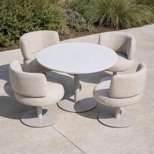Richmond Interiors outdoor eetkamerstoel draaibaar Mason Beige
