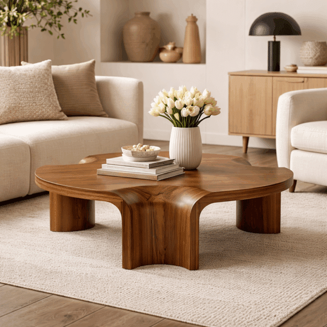 Eleonora salontafel Avar 110x110x32 cm hout