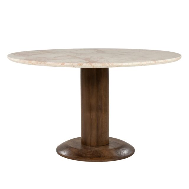 Eleonora eettafel Ted 130 cm rond marmer
