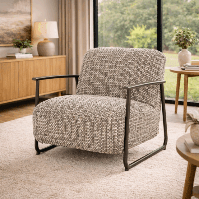 Eleonora fauteuil Norel met arm taupe