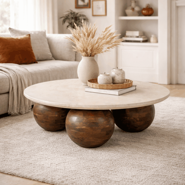 Eleonora salontafel Babs 89x89x30 cm marmer