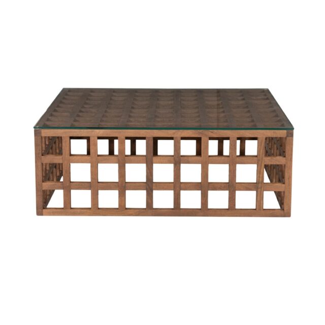 Eleonora salontafel Heras 90x90x32 cm glas