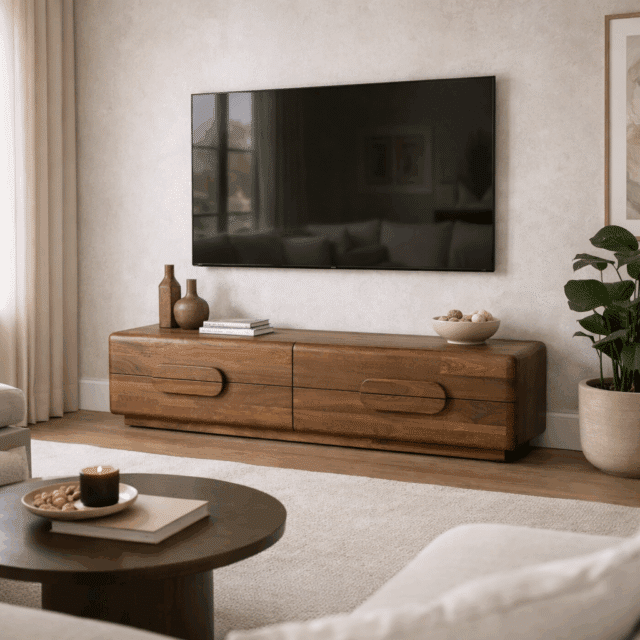 Eleonora tv meubel Murphy 160x48x39 cm mangohout