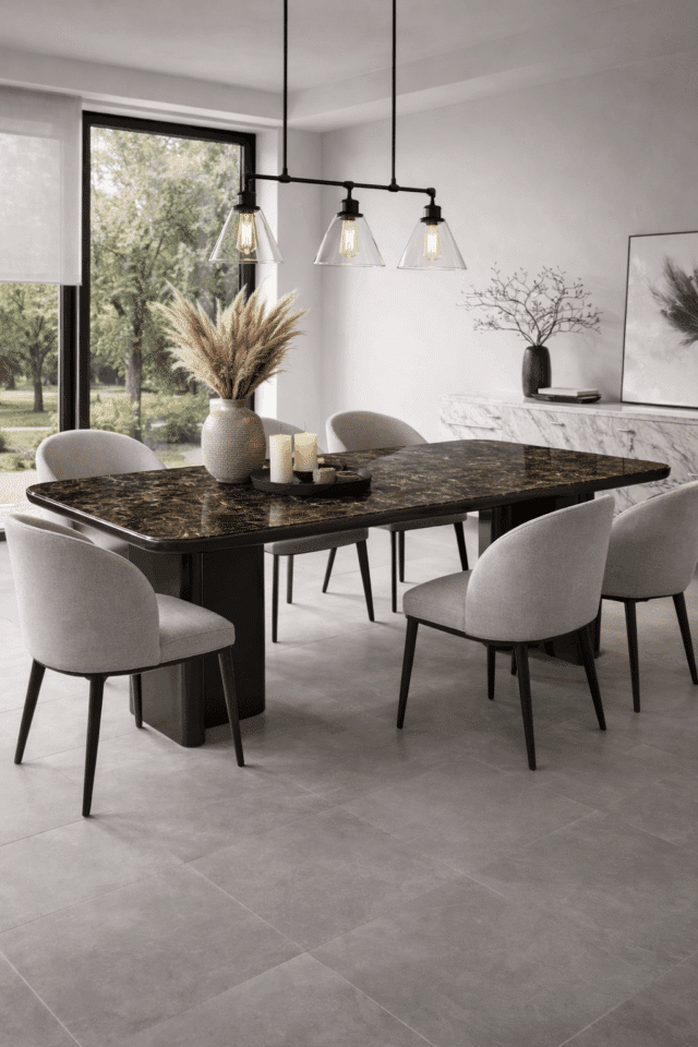 Richmond Interiors eettafel Almundi 230 cm keramiek