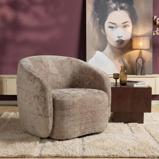 Starfurn Draaibare Fauteuil Yara Clay