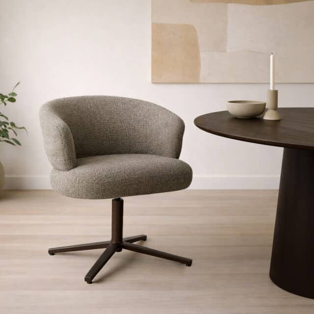 Livingfurn eetkamerstoel Blake draaibaar Desert