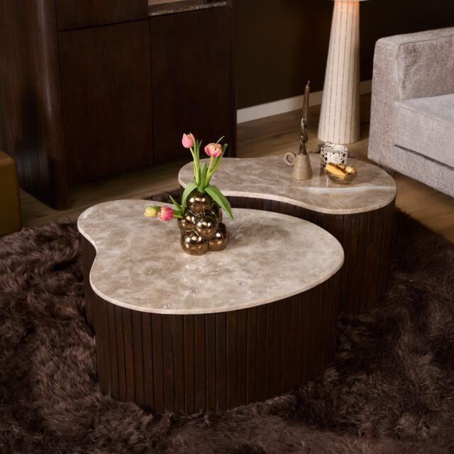 Starfurn Salontafel Nomi Bruin Marmer 84 cm