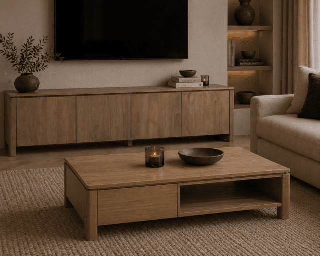 Starfurn Tv meubel Dallas Naturel Mangohout 210 cm
