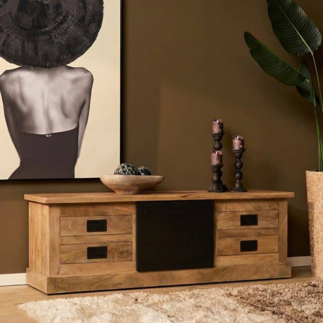 Starfurn Tv meubel Noa Naturel Mangohout 155 cm