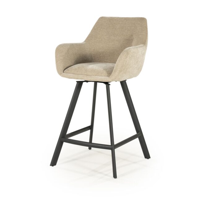 By-Boo barstoel Bliss met arm taupe