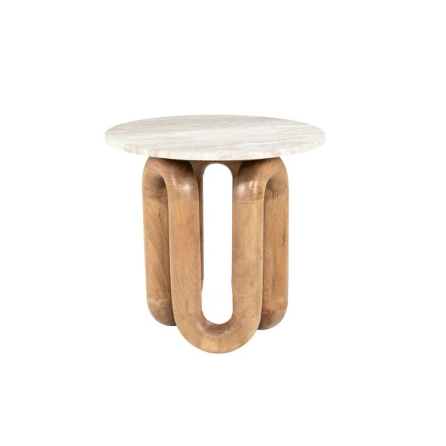 By Boo Bijzettafel Loopstone 52x52x51 Cm Marmer