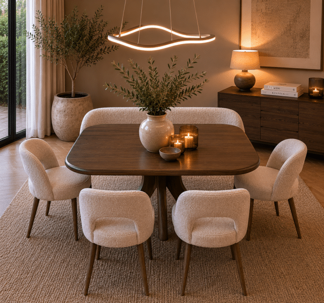 Nijwie MySons Eetkamertafel stuiver vorm 120, Mango Espresso Brown - Addo Table Collection