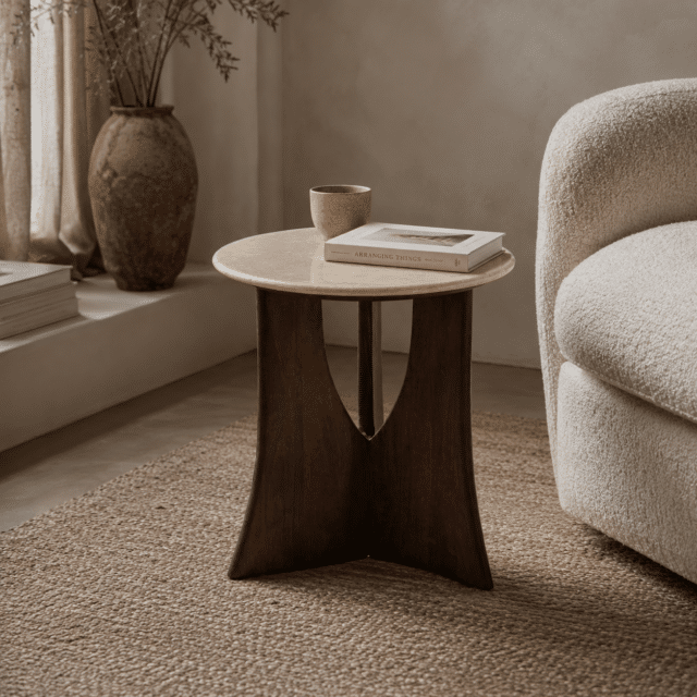 Starfurn Bijzettafel Milo Marmer 50 Cm