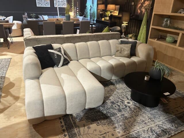 SHOWMODEL Tower Living loungebank Corby Sicuro 55 ivoorkleurig
