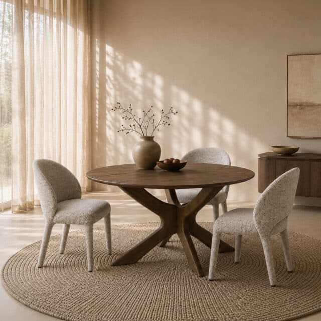Livingfurn Brix Montreaux Round Brown 130cm