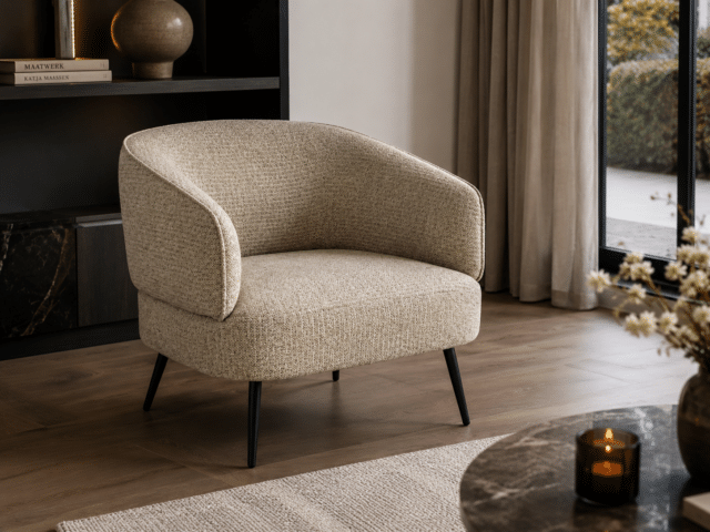 Livingfurn Fauteuil Coco Beige